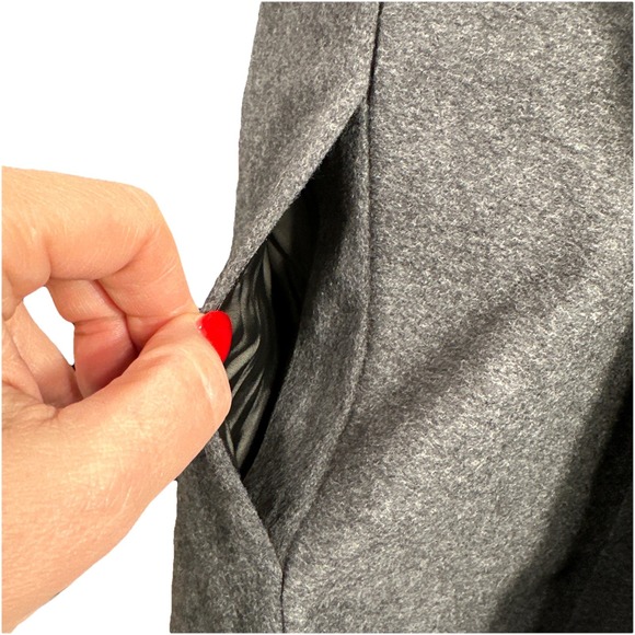 Polo Ralph Lauren Melton A Line Skirt Gray Cashmere & Wool Size 12 NWT - Picture 6 of 9